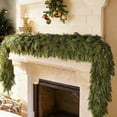 thumbnail image 1 of 9FT Realistic Artificial Cedar Pine Garland with 120 Pine Branches - Thick Lush Full Greenery Garland for Fireplace Mantle Indoor Outdoor Christmas Holiday Home Party Decorations, 1 of 6