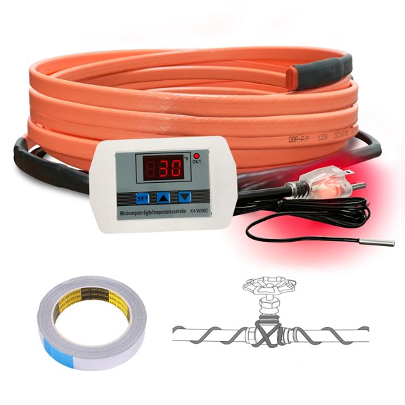 9FT Self-Regulating Trace Heating Cable For Water Pipe Freeze Protection