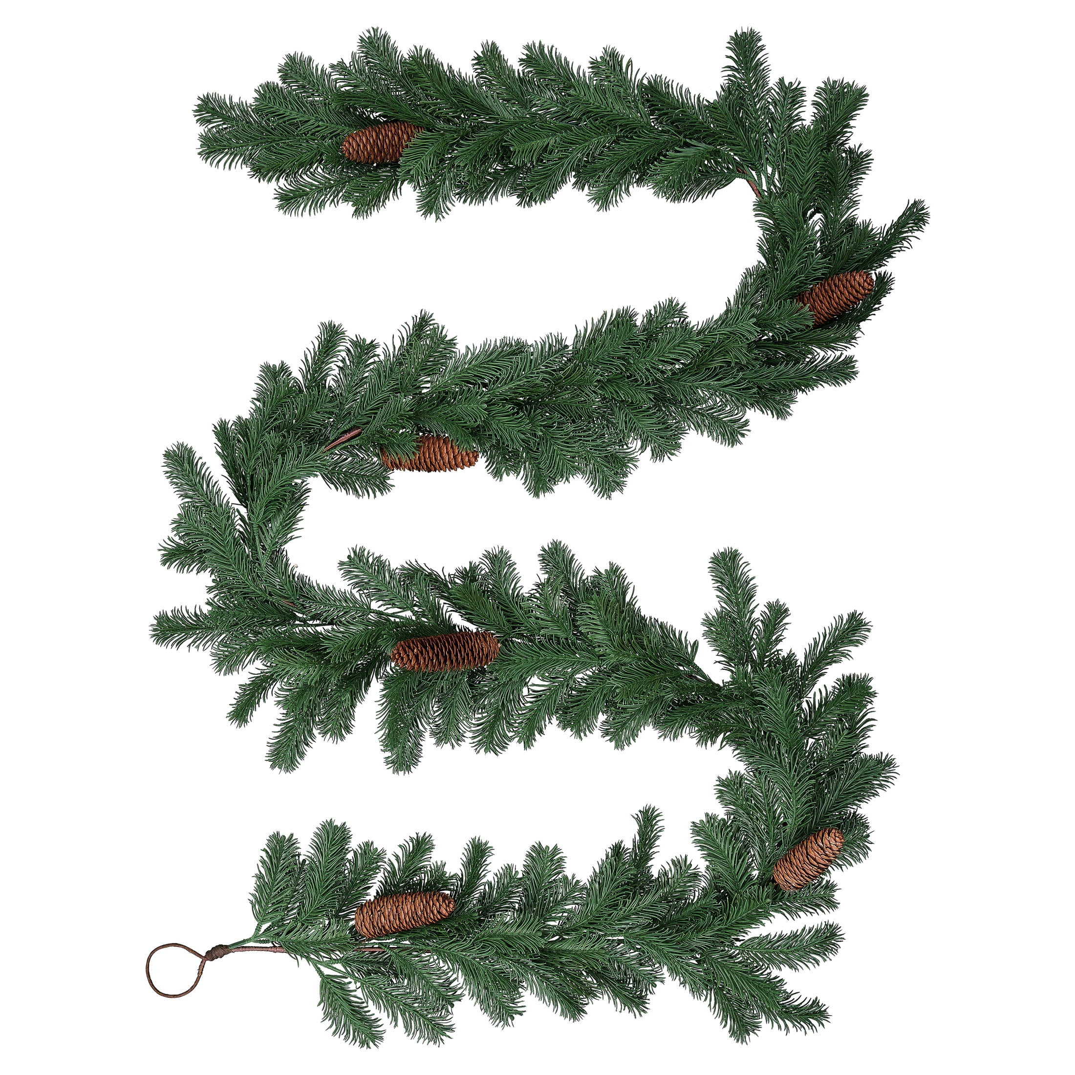 Western Evergreen Unlit Artificial Christmas Garland, Green, 9', by Holiday Time