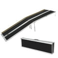 thumbnail image 1 of 9FT Wheelchair Ramp, Portable Aluminum Folding Handicap Ramp, 600 LBS Capacity Non-Slip Threshold Ramp, Mobility Ramp for Home Wheelchairs Steps Doorways, 1 of 7