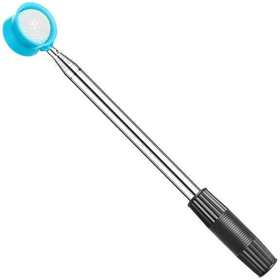 9Ft/12Ft Telescopic Golf Ball Retriever Stainless Steel Water Pick Up Tool With Non Slip Grip Silver Green Blue For Golf Accessories Blue 12Ft