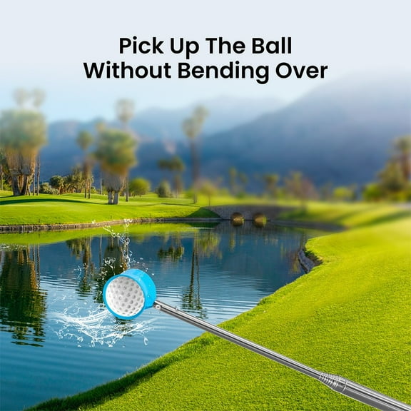 9Ft/12Ft Telescopic Stainless Steel Golf Ball Retrievers Pick Up Ball for Water Green 9Ft