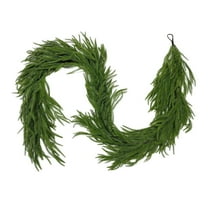 9Ft Berry Christmas Garland with Lights, Real Touch Norfolk Pine Garland, Realistic Artificial Evergreen Garlands for Mantle, Table, Fireplace, Indoor, Outdoor Winter Xmas Decoration, Holiday Decor