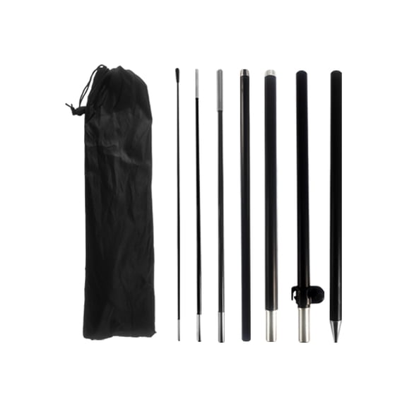 9Ft Feather Flag Pole Kit with Spike Beach Banner Flagpole Advertising.Without flag. Compact design with minimal weight for easy carrying, effortlessly fits into backpacks.