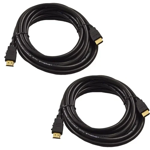 9Ft Hd Digital Media Av Cable W/ Ethernet For Hdtv Dvd Pc 1080P 1080I 4K 2-Pack