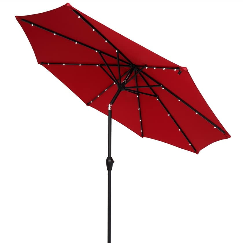 9Ft Umbrella Outdoor Umbrella Market Table Umbrella With Push Button