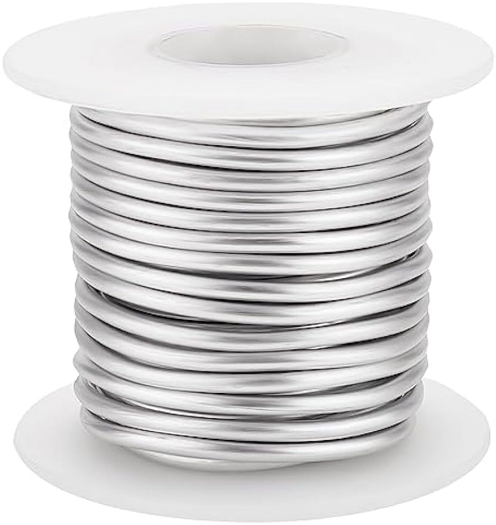 9Gauge Aluminum Wire Anodized Jewelry Craft Wire Platinum Bendable Metal Wire for Jewelry Making 26FT