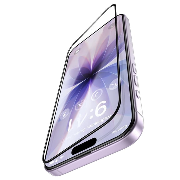 9H Hardness for iPhone 16e/ iPhone 17e Screen Protector 12FT Military Grade Protection (Scratch, Shatter, Drop Resistance) Tempered Glass Full Edge Coverage 6.1"
