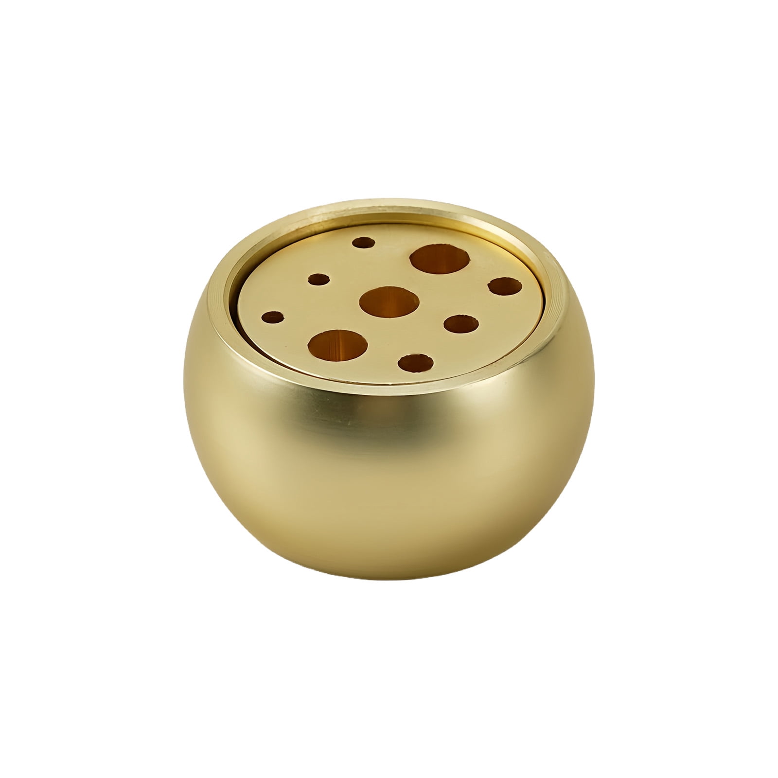 9Holes Incenses Burners,Brass Incenses Holder Ashes Catcher for Meditations Yogas Room