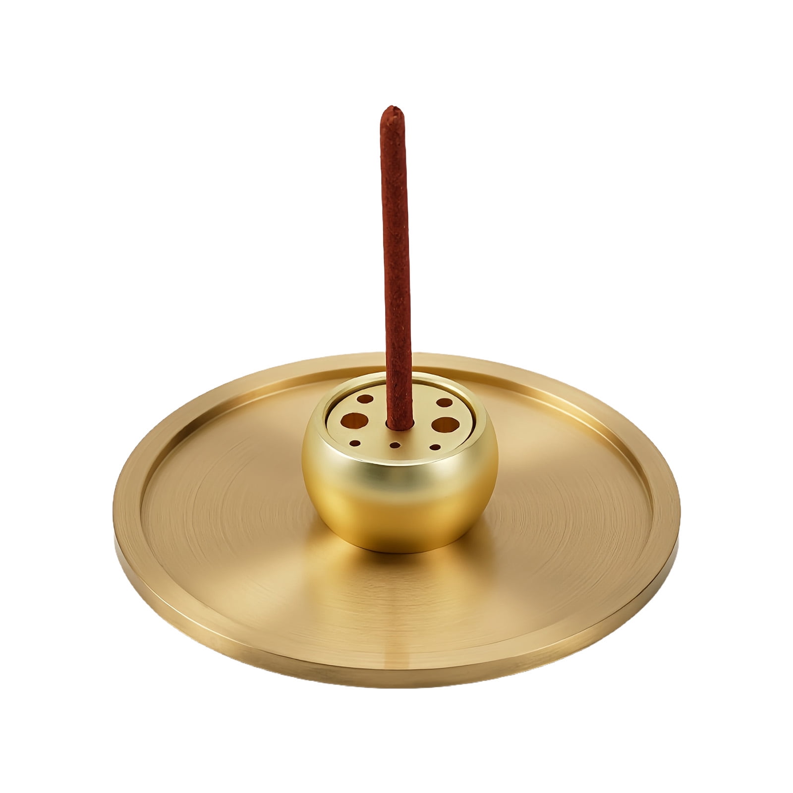 9Holes Incenses Burners,Brass Incenses Holder Ashes Catcher for Meditations Yogas Room