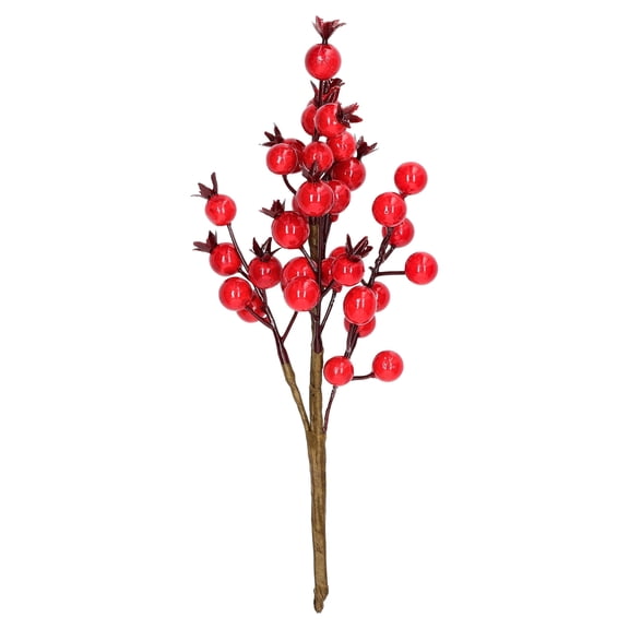 Red Berry Decorative Christmas Pick, 9", by Holiday Time