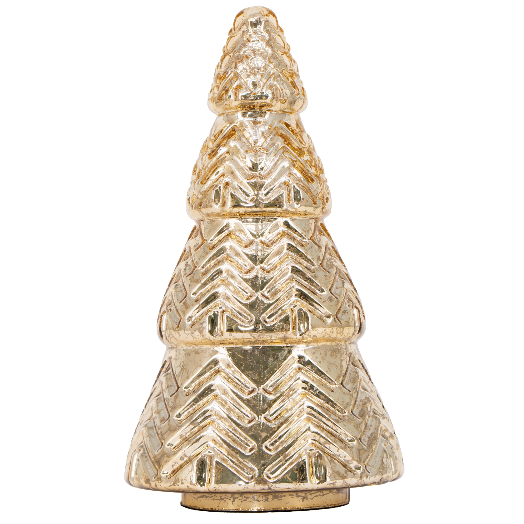 My Texas House Glass Tree, 9 Inch, Gold, Christmas