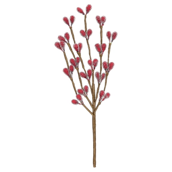 Red Frosted Berry Decorative Christmas Pick, 9", by Holiday Time