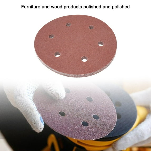 9Inch Sandpaper 225Mm 6 Hole Sanding Paper 40-2000Grit Electric Wall Polisher 120#
