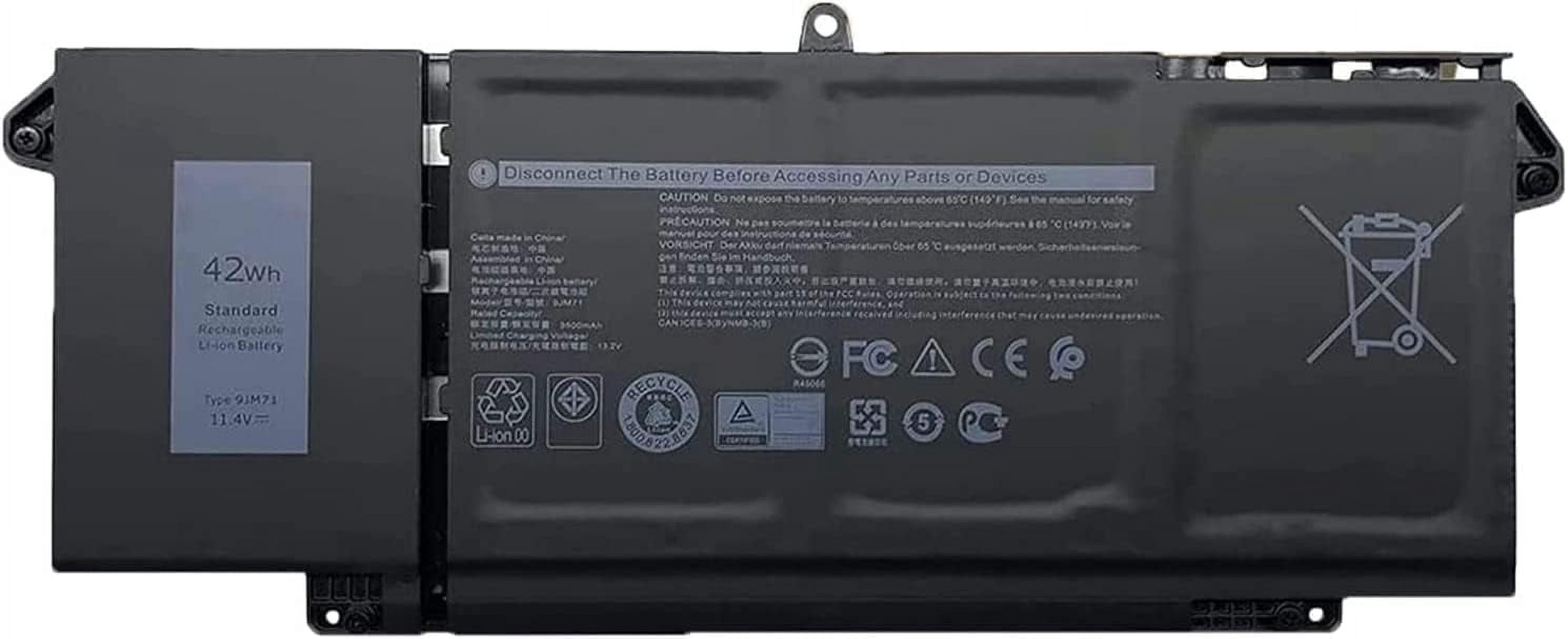 9JM71 HDGJ8 MHR4G 7FMXV TN2GY 4M1JN 1PP63 Laptop Battery Replacement ...