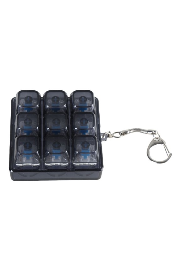 9Key DA Profile Translucent Keycap Tester Keyboard Switch Tester Keychain for Gamers and Programmers
