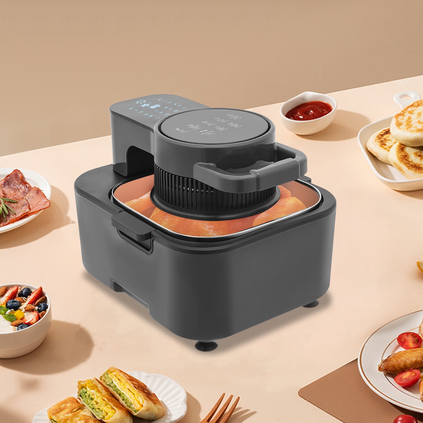 9L Air Fryer Automatically Power Off Air Fryer Air Fryer w/ Temp & Timer Control