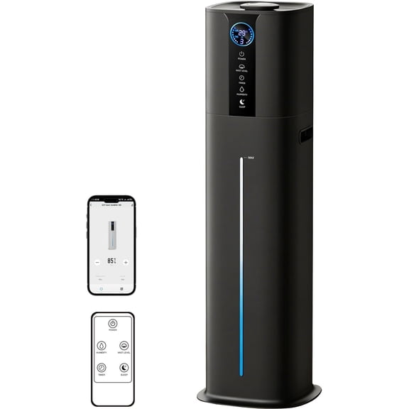 9L Humidifiers for Bedroom Large Room, 2.3Gal Cool Mist Top Fill Diffuser, App & Remote Control, 3 Mist Modes, Quiet Humidifier for Office