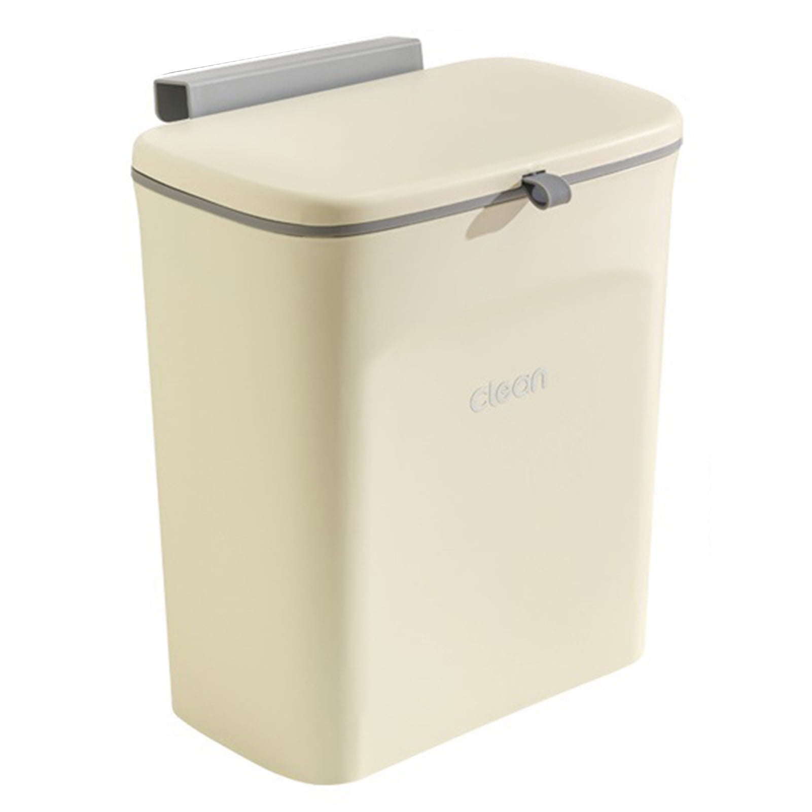 9L Kitchen Trash Can with Lid Hanging Garbage Can WallMounted Trash