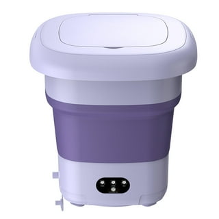 Homitt Portable Washing Machine, Mini Folding Washing Machine, with Drain,  Suitable for Apartment Camping RV Travel Laundry Socks Underwear Baby  Clothes, 11L Purple 