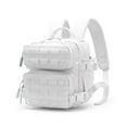 thumbnail image 1 of 9L Mini Tactical Backpack for Women Hiking Sports Gym Bag Daily Travel Athlete Fitness Rucksack with Bottle Holder (White), 1 of 7
