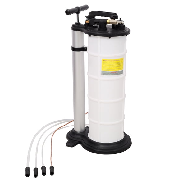 9L Pneumatic Manual Oil Extractor Pump for Automotive Fluids Vacuum Evacuation, Dual-Mode Oil Changer for Cars and Boats