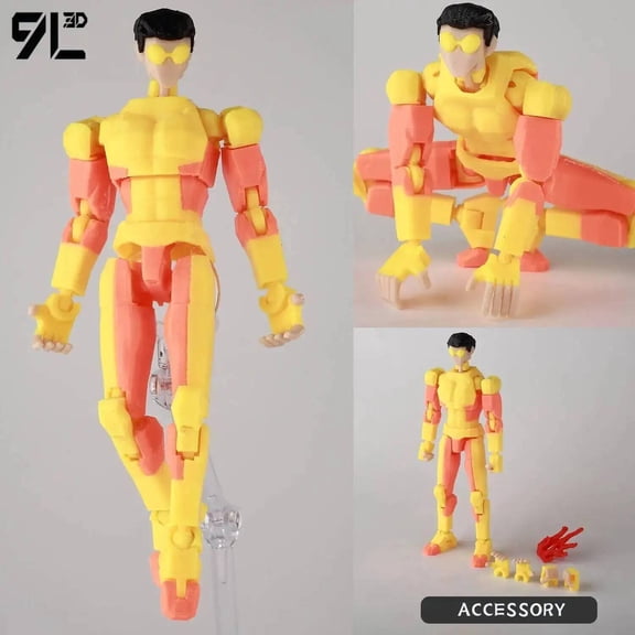 9L3D Invincible Dummy13 Titan13 Lucky13 T13 Invincible - Invincible Inmate Mark Car Interior Decor Action Figure Model Toys Gift