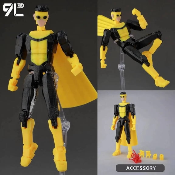 9L3D Invincible Dummy13 Titan13 Lucky13 T13 Invincible - Invincible Inmate Mark Car Interior Decor Action Figure Model Toys Gift