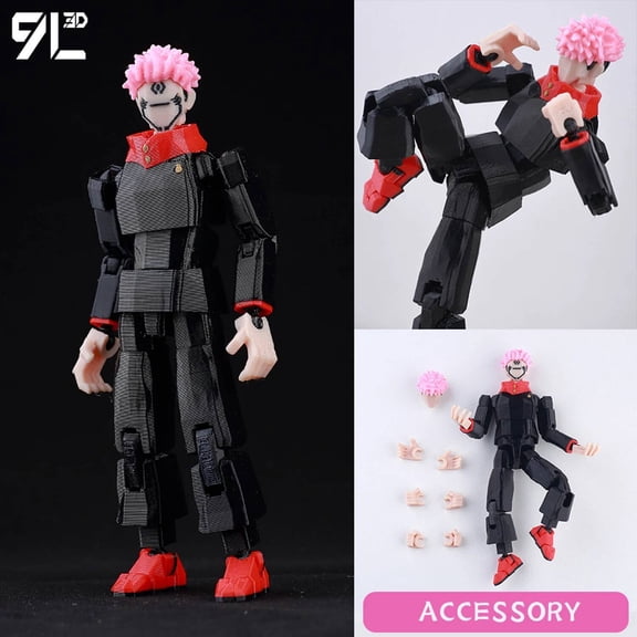 ​9L3D Lucky13 Gojo Sukuna Jujutsu Fushiguro Toji Gojo Satoru Action Figure Dummy13 T13 Multi-Jointed Collectible Toys Titan13