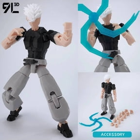 9L3D Multi-Joint Articulated Figure Dummy13 Kenjaku Brain Entity Satoru Gojo Lucky13 Desktop Display Figure Model
