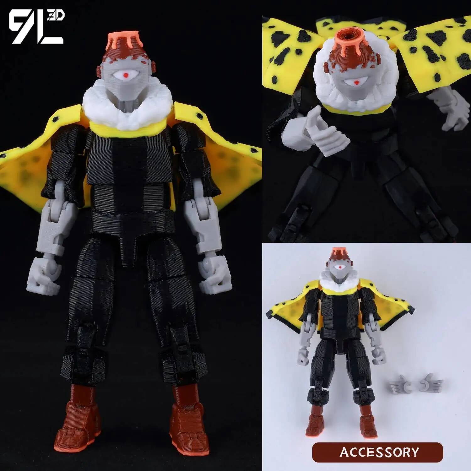 9L3D Multi-Joint Articulated Figure Dummy13 Kenjaku Brain Entity Satoru ...