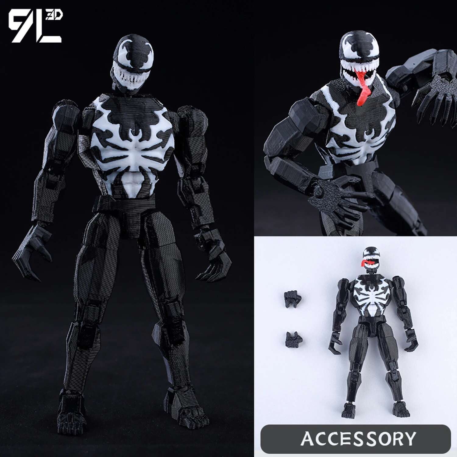 9L3D Printed Anime Characters Lucky Dummy 13 Action Figures Multi ...
