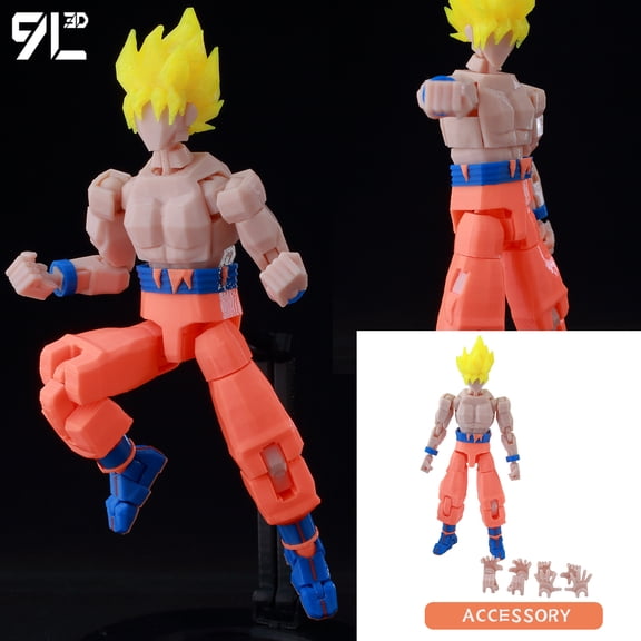 9L3D Titan 13 Assembly Completed 3D Print Goku Dummy 13 Lucky Robo Action Figures Set Ball 2026 Multi-Jointed Anime Doll Dragon