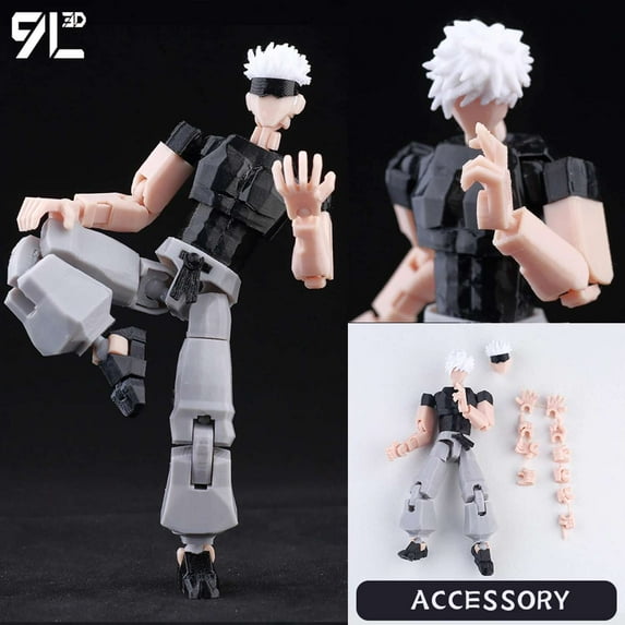 9L3D Titan13 Shapeshift Cursed Figure - DIY Assembly Multi Jointed Toy for Parent children Games T13 Cursed Energy Figure Toy