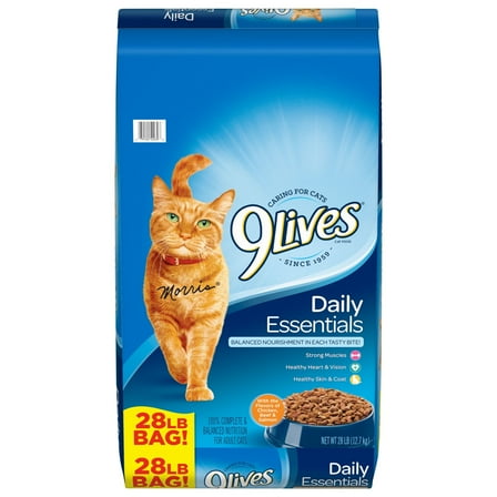 9Lives Daily Essentials Dry Cat Food, 28 lb. Bag
