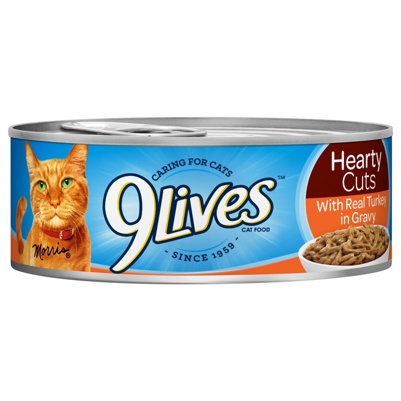 9Lives Hearty Cuts Real Turkey Wet Cat Food , 5.5 oz. Can