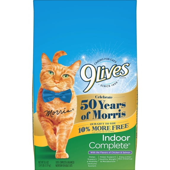 9Lives Indoor Complete Dry Cat Food, 3.47-Pound