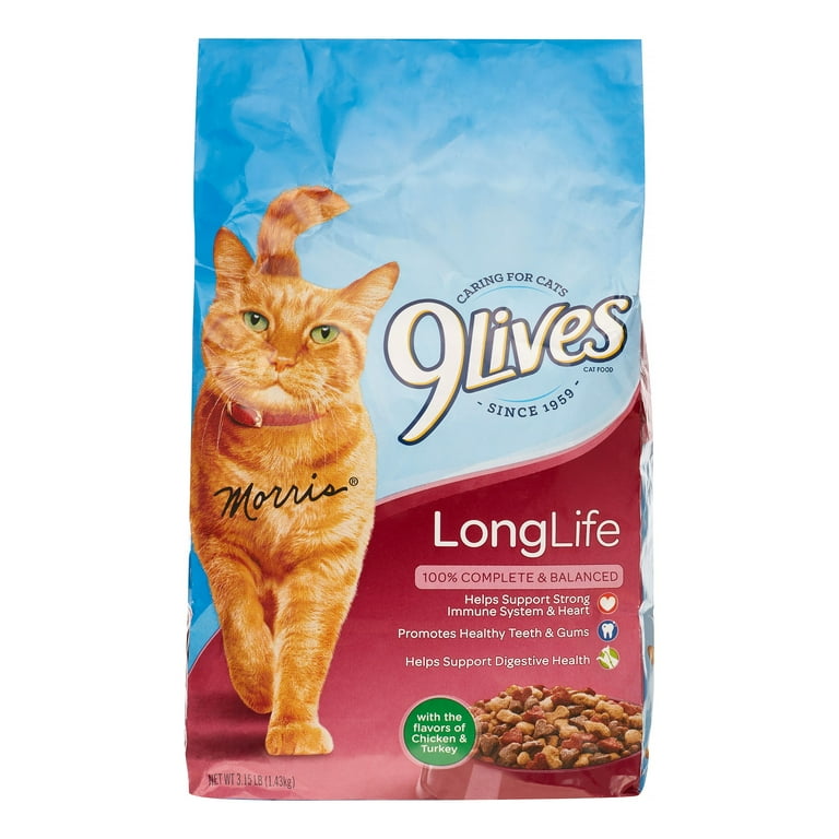 9Lives Long Life Formula Dry Cat Food 3.15 lb Walmart