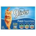 thumbnail image 1 of 9Lives Paté Favorites Variety Pack Wet Cat Food, 5.5-Ounce Cans, 12-Count, 1 of 9