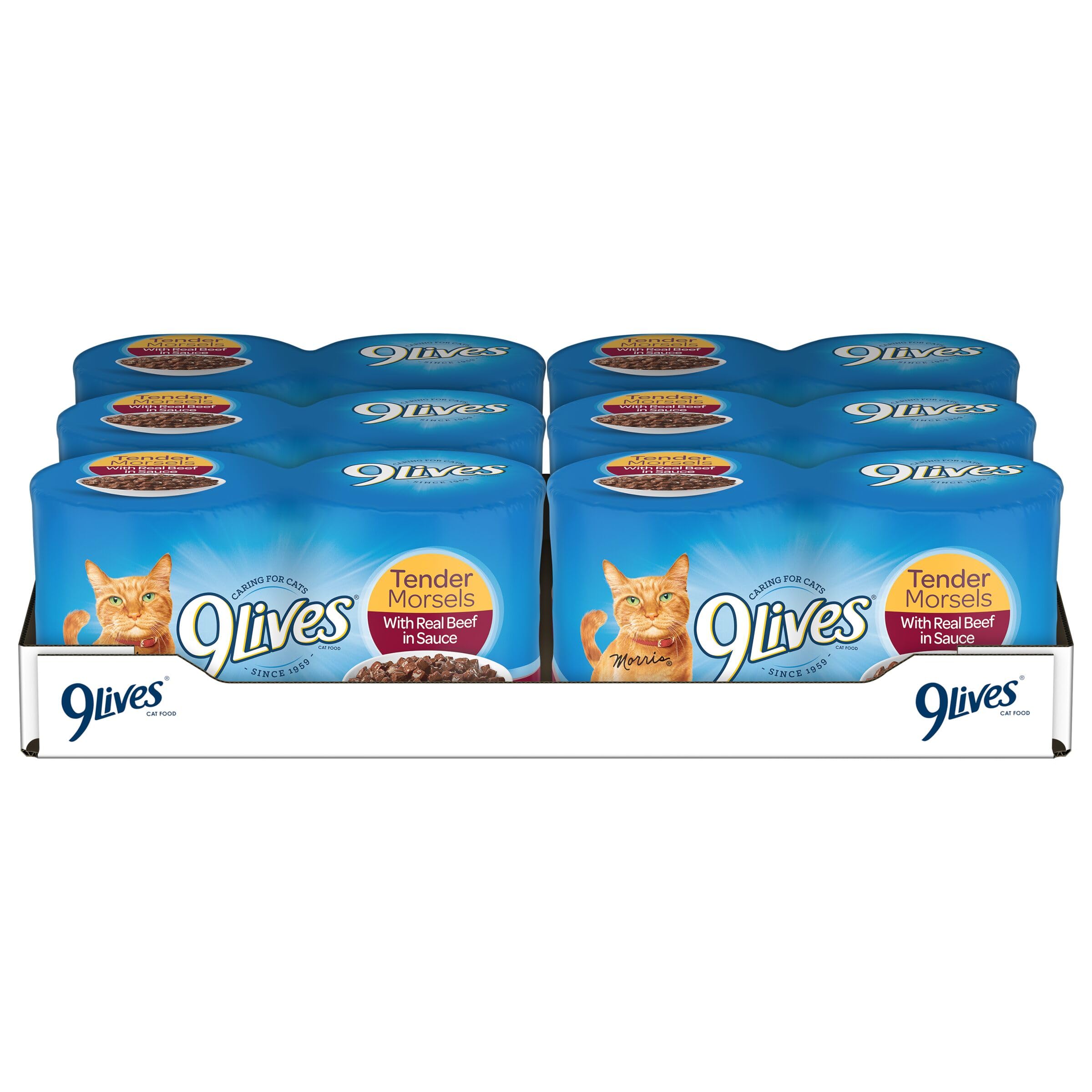 9Lives Tender Morsels With Real Beef In Sauce Wet Cat Food, 5.5 Ounce ...