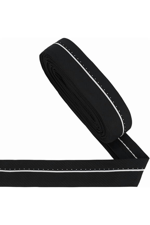 9M Cloth Suit Trouser Waist Lining Garment Accessories Flat Black 51x1.5mm
