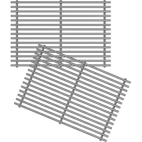 9MM 17.5" Stainless Steel Grill Grates for Weber Spirit E-310 E315 E320 E330 S310 S315 S330, GS4 Spirit Grill Replacement Parts for Weber 7638, 7639, Spirit 300 and Spirit II 300 Series Grills