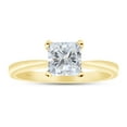 thumbnail image 1 of AFFY 3.50 Carat 9MM Princess Moissanite Diamond Solitaire Ring for Women 14K Yellow Gold over Silver-7.5, 1 of 5
