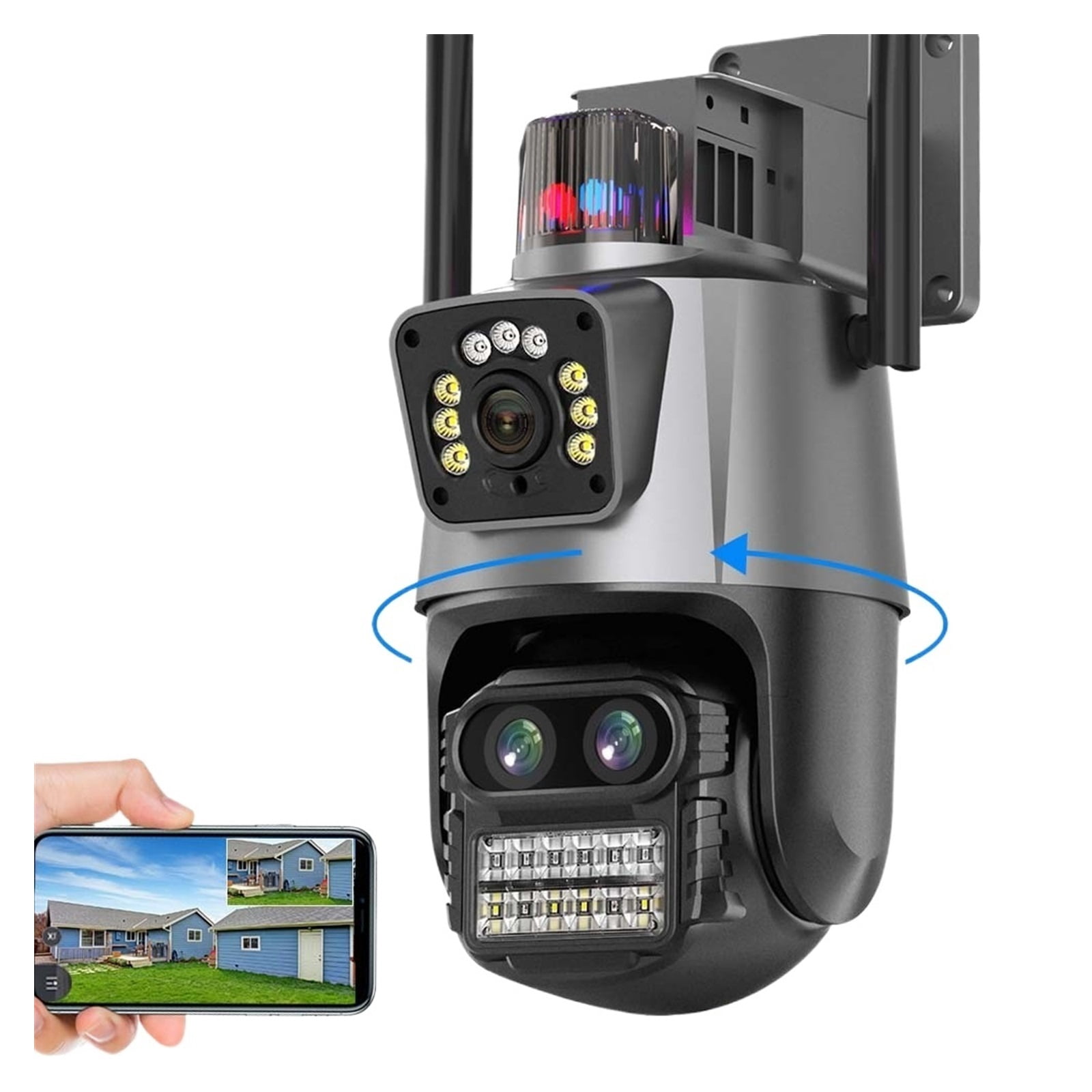 Outdoor Wireless Security Cameras Near Me 9MP IP Camera Outdoor Wireless Security Camera 8X Zoom Auto Tracking