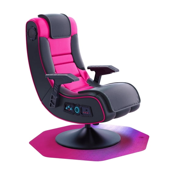 9Mat® Polycarbonate 9-Sided Pink Gaming Chair Mat for Carpets up to 1/2" - 38" x 39"
