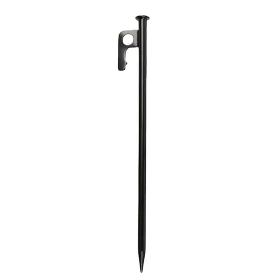 9Mm Carbon Steel Extended Windproof Ground Nail, 30Cm Total Length 28Cm Buried Depth, 45° Cross Design To Withstand Sandstorm Beach Umbrella Outdoor Movie Screen Emergency Anchor