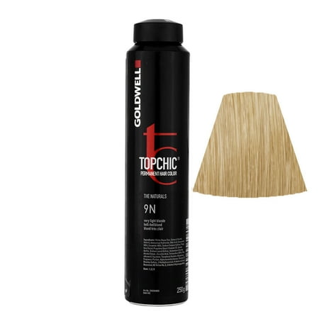 9N - Goldwell Topchic Hair Color Coloration (Can) Very Light Blonde Pack of 4