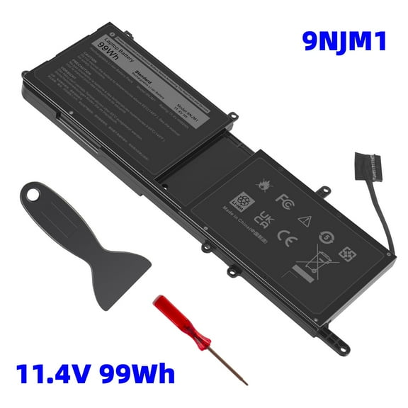 9NJMI Laptop Battery Replacement for Dell Alienware 17 R4 R5 15 R3 R4 P31E P69F P31E001 P31E002 P69F001 P69F002 01D82 546FF HF250 0MG2YH 99Wh 11.4V 3 Cell
