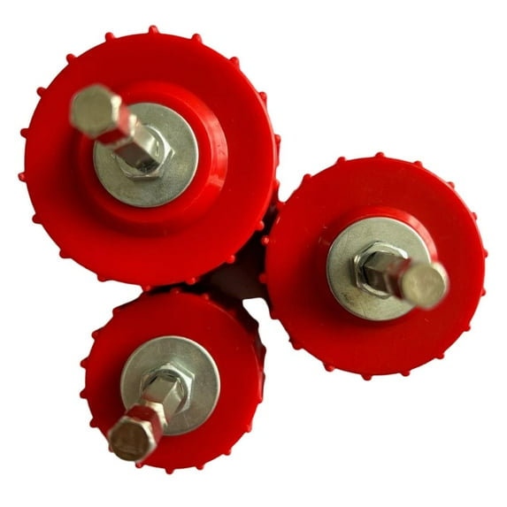 9PC 3/4'In Copper-Pipe Cleaner Set for Power Drill 1/4” Tube Cleaning Brush- H6N7