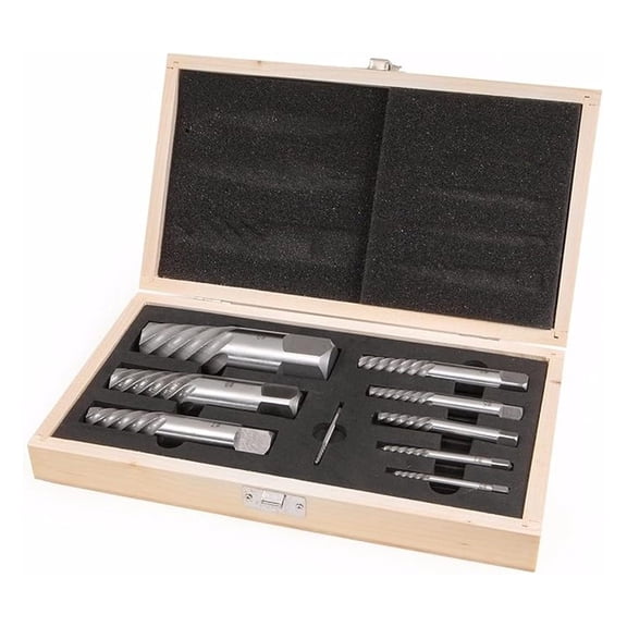 9PC JUMBO SCREW EXTRACTOR SET BOLT STUD PIPE REMOVER EZ EASY OUT 5/64-1 1/16"